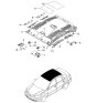 Diagram for 2011 Kia Rio Sun Visor - 852201G415LX