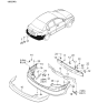 Diagram for 2011 Kia Rio Bumper - 866111G210