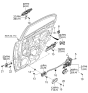 Diagram for 2005 Kia Rio Door Lock - 814221G000