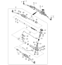 Diagram for Kia Rio Steering Gear Box - 577001G300