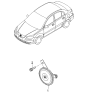 Diagram for 2006 Kia Rio Horn - 966202E000