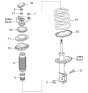 Diagram for Kia Rio Coil Spring Insulator - 546231G100