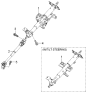 Diagram for 2006 Kia Rio Steering Column - 563101G050