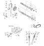 Diagram for Kia Optima Valve Stem Seal - 2222423500