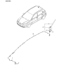 Diagram for 2005 Kia Rio Antenna - 962001G010