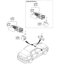 Diagram for 2005 Kia Rio Car Mirror - 876101G00000