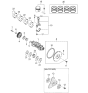 Diagram for 2006 Kia Rio Crankshaft - 2311126100