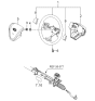 Diagram for 2006 Kia Rio Steering Wheel - 561101G450GD