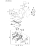 Diagram for 2005 Kia Rio Armrest - 8890117100385