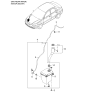 Diagram for 2006 Kia Rio Washer Reservoir - 986111G000