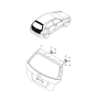 Diagram for 2006 Kia Rio Door Hinge - 797701C000