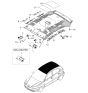 Diagram for Kia Sun Visor - 852101G400LX