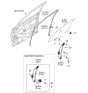 Diagram for 2007 Kia Rio Window Regulator - 824031G010