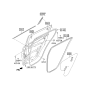 Diagram for 2012 Kia Sportage Door Seal - 831103W000