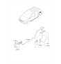 Diagram for 2014 Kia Sportage Fuel Door Release Cable - 815903W001