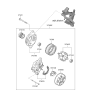 Diagram for Kia Sportage Alternator - 373002G750