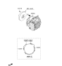 Diagram for 2014 Kia Sportage Transmission Assembly - 450003BGR0