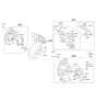 Diagram for 2011 Kia Sportage Brake Shoe Set - 583052SA30