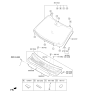 Diagram for Kia Sportage Windshield - 861103W630