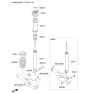 Diagram for Kia Sportage Coil Springs - 553502S831