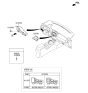 Diagram for 2014 Kia Sportage Hazard Warning Switch - 937903W020DC8