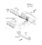 Diagram for Kia A/C Switch - 972503W220