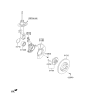 Diagram for Kia Sportage Brake Backing Plate - 517552S550