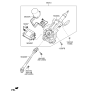 Diagram for Kia Sportage Steering Shaft - 564002S202