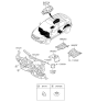 Diagram for Kia Sportage Dash Panels - 841203W020