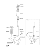 Diagram for Kia Sportage Shock And Strut Mount - 553302S200