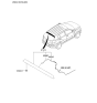 Diagram for 2010 Kia Sportage Windshield Washer Nozzle - 989313W000