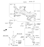 Diagram for Kia Sportage Crossmember Bushing - 624862S600