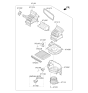 Diagram for 2014 Kia Sportage Blower Motor - 971002S060