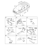 Diagram for 2015 Kia Sportage Air Bag Control Module - 959103W800