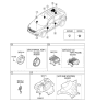 Diagram for 2011 Kia Sportage Car Speakers - 963303W000