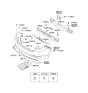 Diagram for 2011 Kia Optima Hybrid Bumper - 866114U000