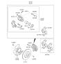 Diagram for Kia Optima Hybrid Brake Caliper - 581804RA00