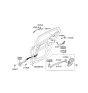 Diagram for Kia Optima Hybrid Door Latch Assembly - 814102T000