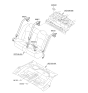 Diagram for 2013 Kia Optima Hybrid Seat Belt - 898102T510UP