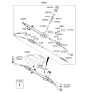 Diagram for Kia Optima Hybrid Tie Rod End - 568204R500