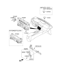 Diagram for 2011 Kia Optima Hybrid Blower Control Switches - 972504U501