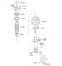 Diagram for 2011 Kia Optima Hybrid Shock Absorber - 546514R120