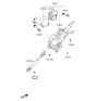 Diagram for 2012 Kia Optima Hybrid Power Steering Assist Motor - 563303Q000