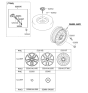 Diagram for 2011 Kia Optima Hybrid Spare Wheel - 529104U150