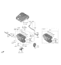 Diagram for Kia Optima Hybrid Engine Cover - 292402G820