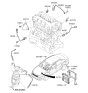 Diagram for Kia Knock Sensor - 392502C500