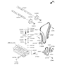 Diagram for 2013 Kia Optima Hybrid Variable Timing Sprocket - 243502G810