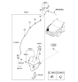 Diagram for Kia Optima Washer Pump - 986102T000