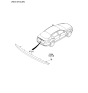 Diagram for 2013 Kia Optima Hybrid Spoiler - 872504U000