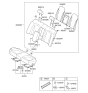 Diagram for 2012 Kia Optima Hybrid Seat Cushion - 891002T110AK8